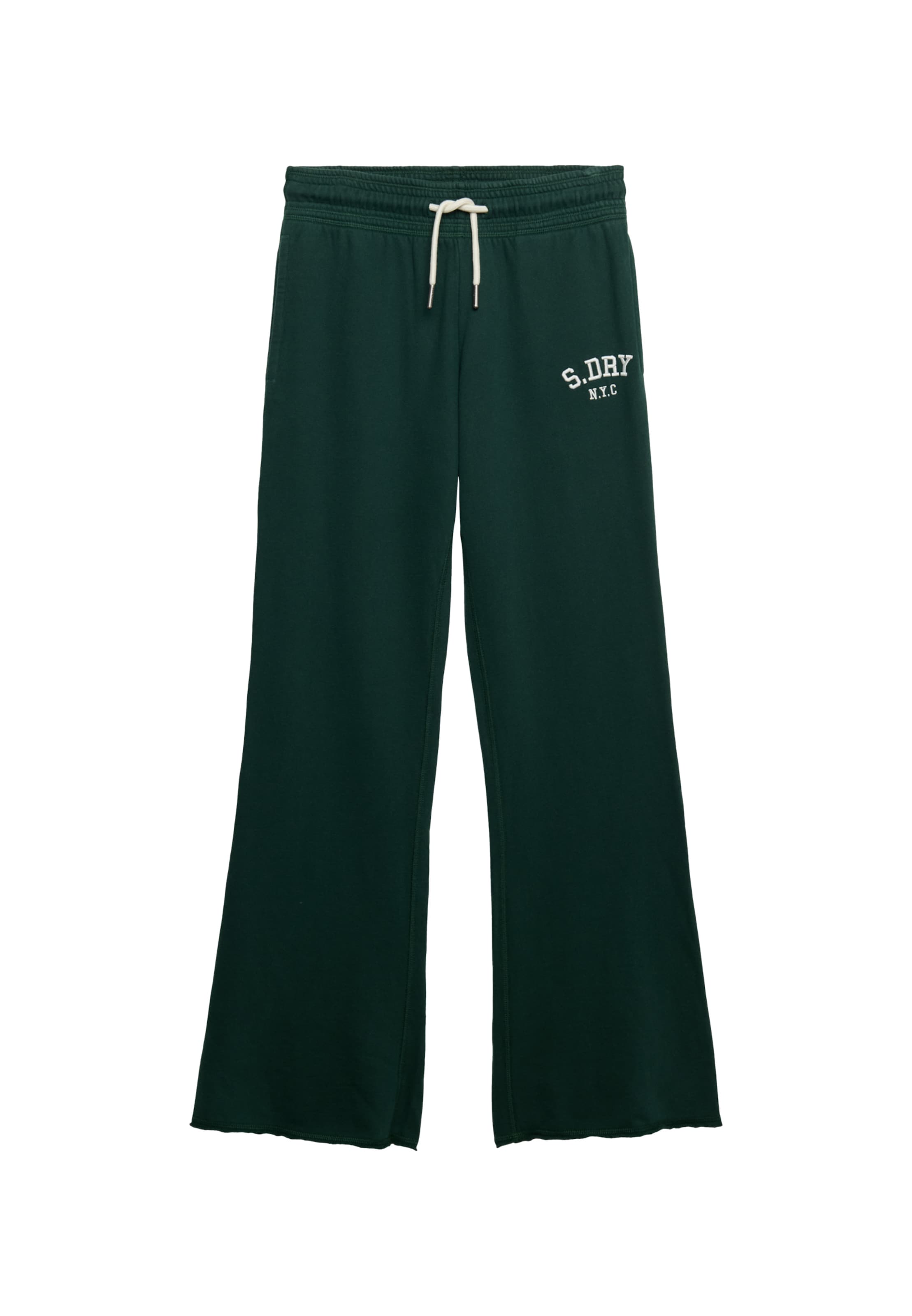 Superdry & Co Flared Broek in Groen: voorkant