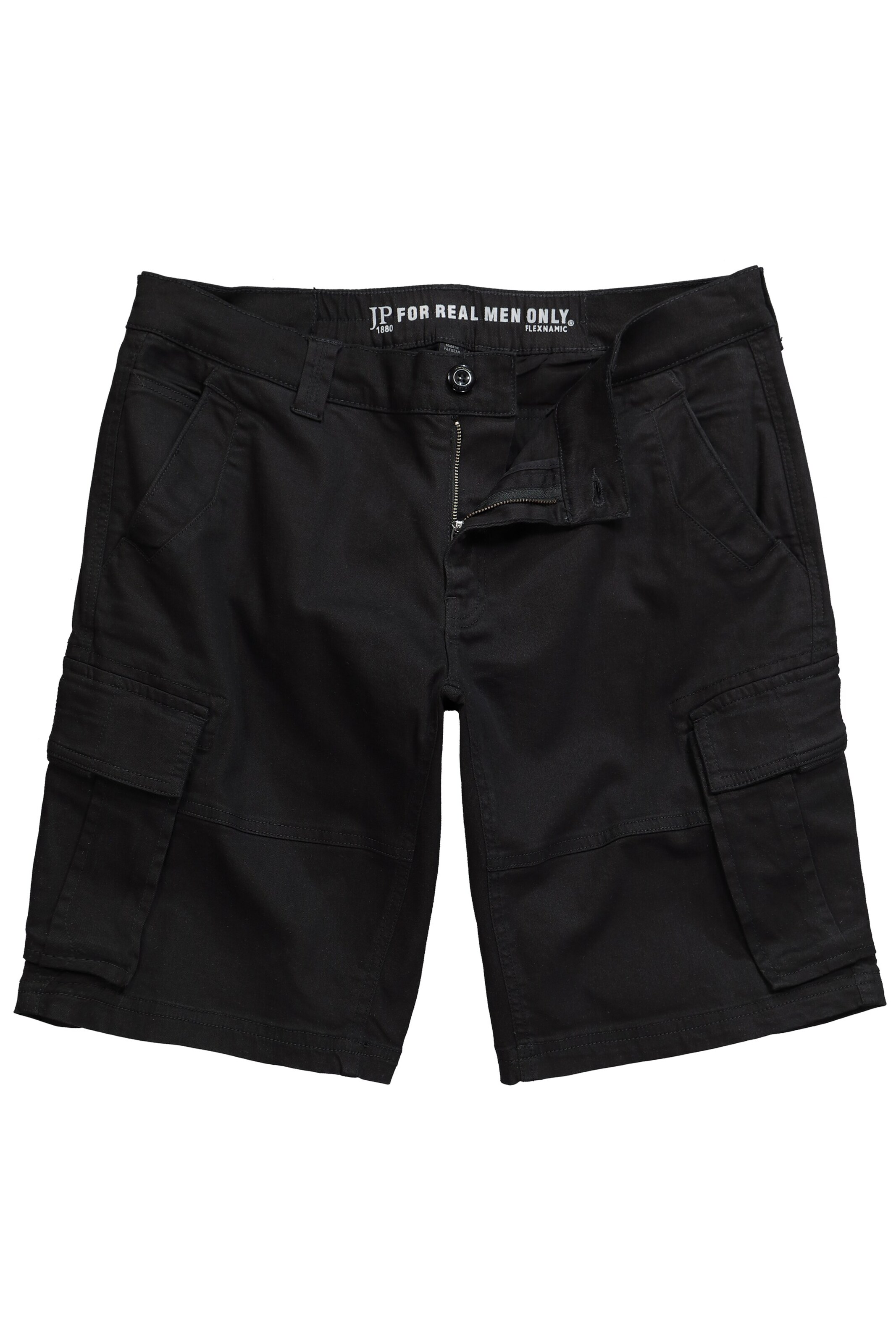JP1880 Regular Cargobroek in Zwart: voorkant