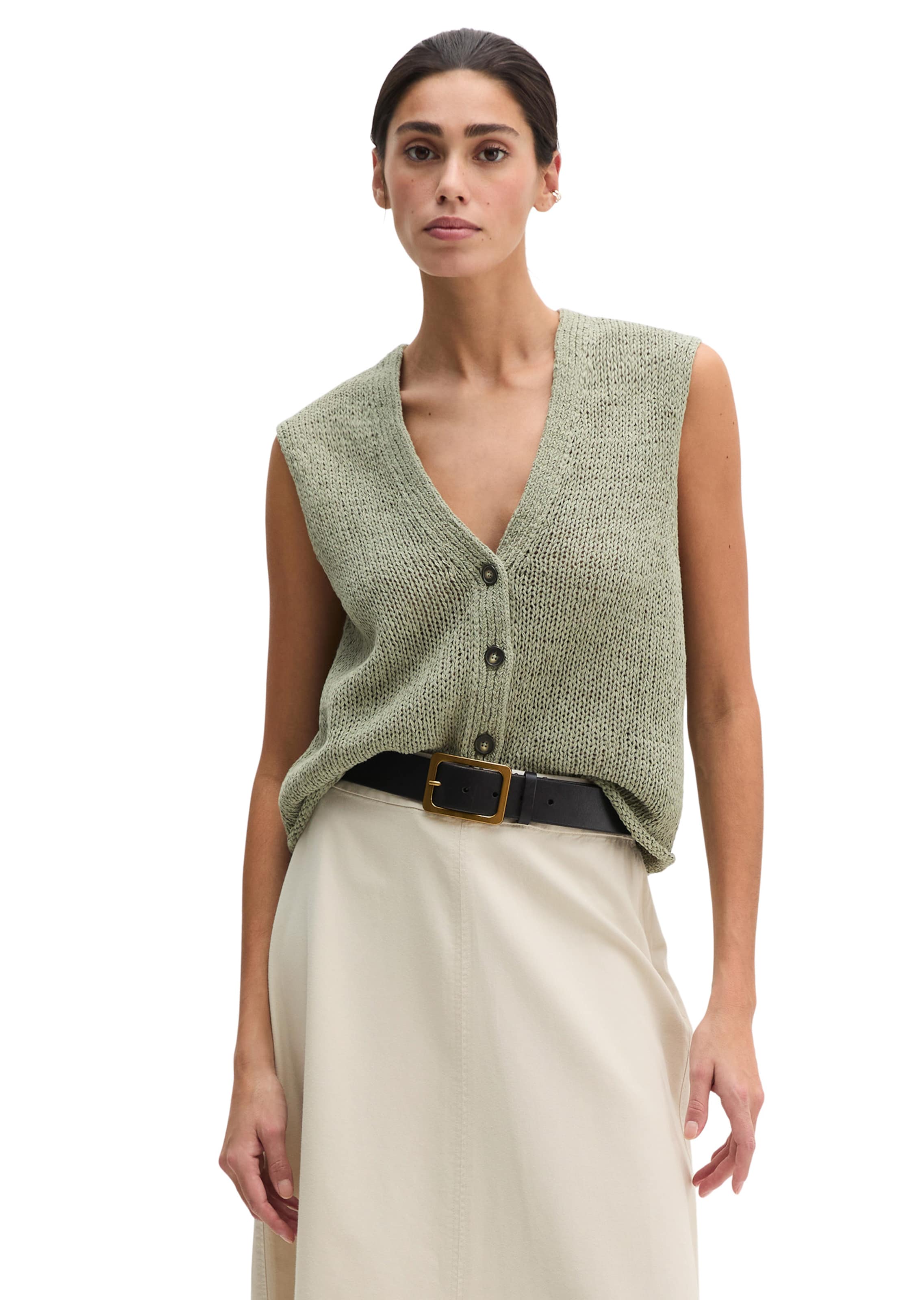 Cardigan Marc O'Polo en vert : devant