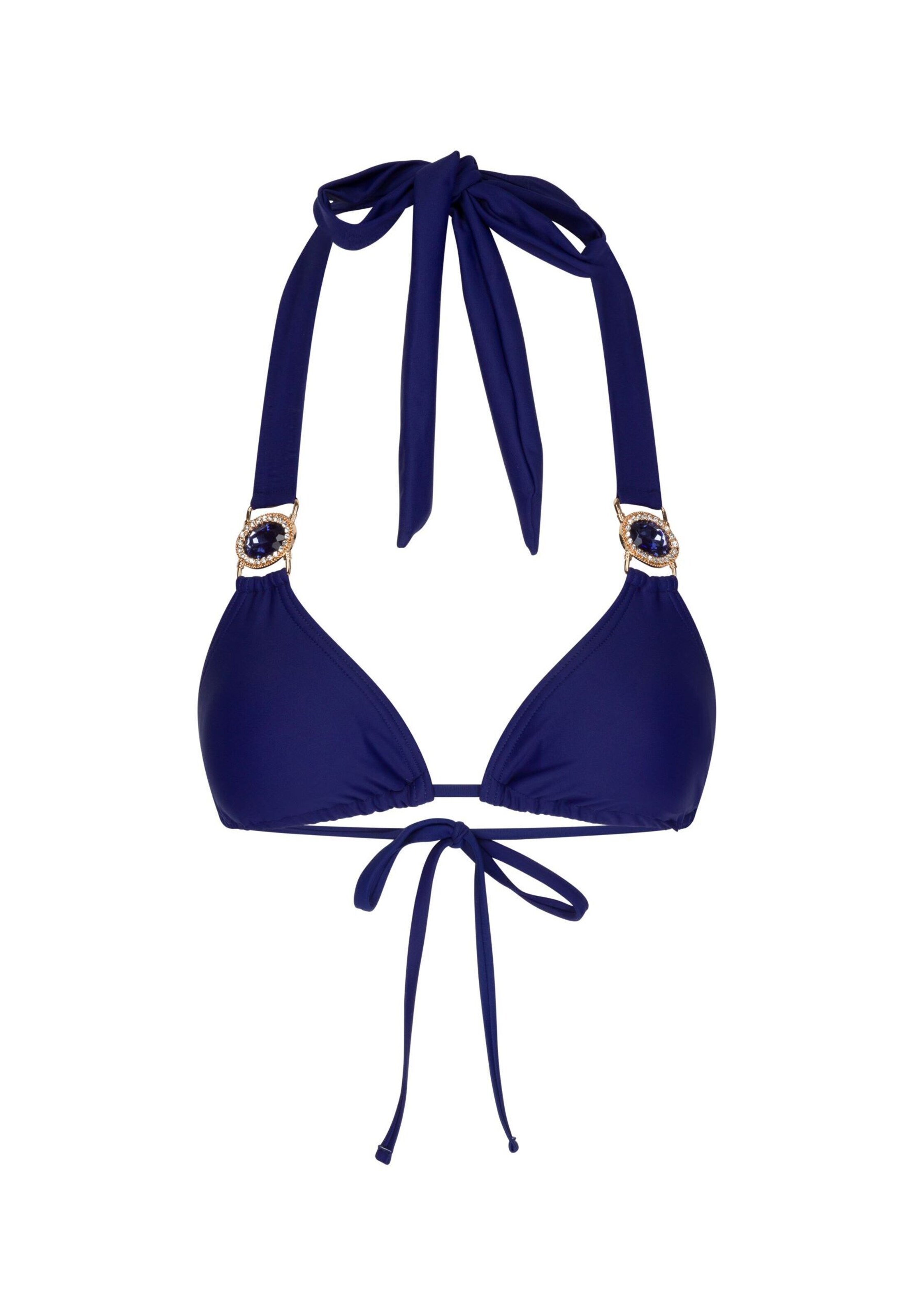 Moda Minx Bikiniotop in Blau: Vorderseite