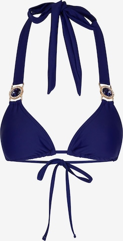 Moda Minx Bikiniotop in Blau: Vorderseite