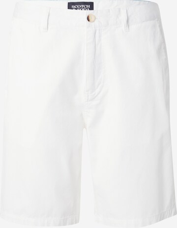 SCOTCH & SODA Chino trousers in White: front