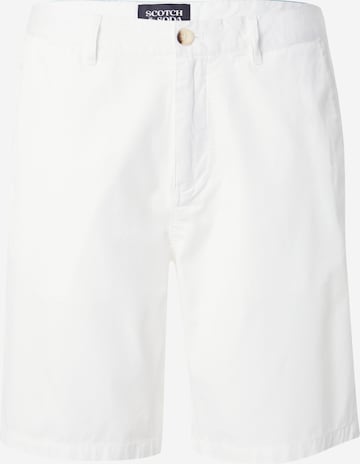 Pantalon chino SCOTCH & SODA en blanc : devant