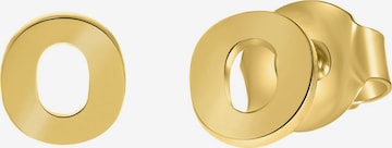Lucardi Oorbellen 'Buchstabe' in Goud: voorkant