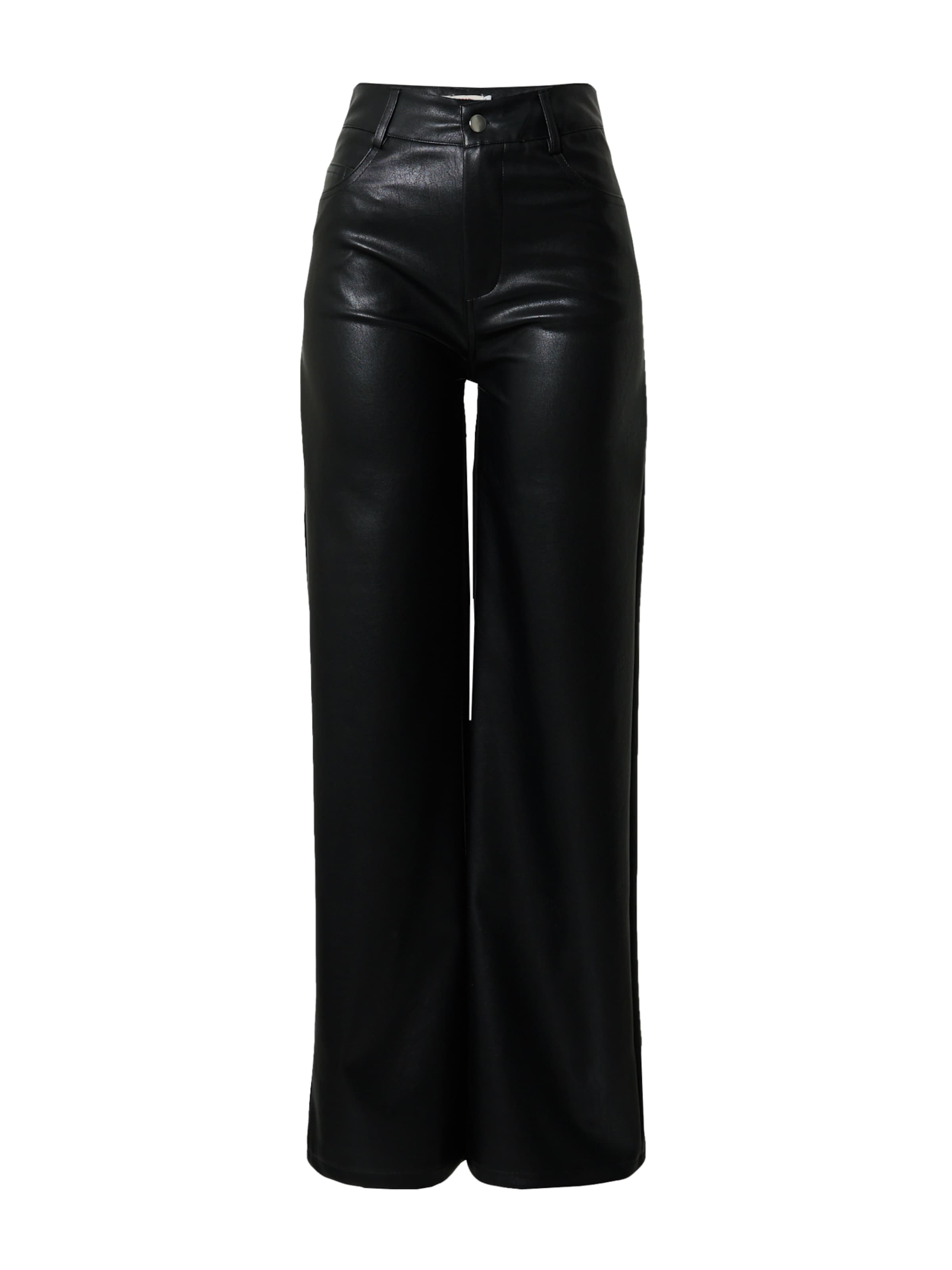 Misspap Zvonové kalhoty Kalhoty – černá: přední strana