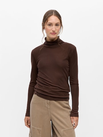 OBJECT Shirt 'OBJAlma' in Bruin: voorkant
