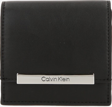 Porte-monnaies Calvin Klein en noir : devant