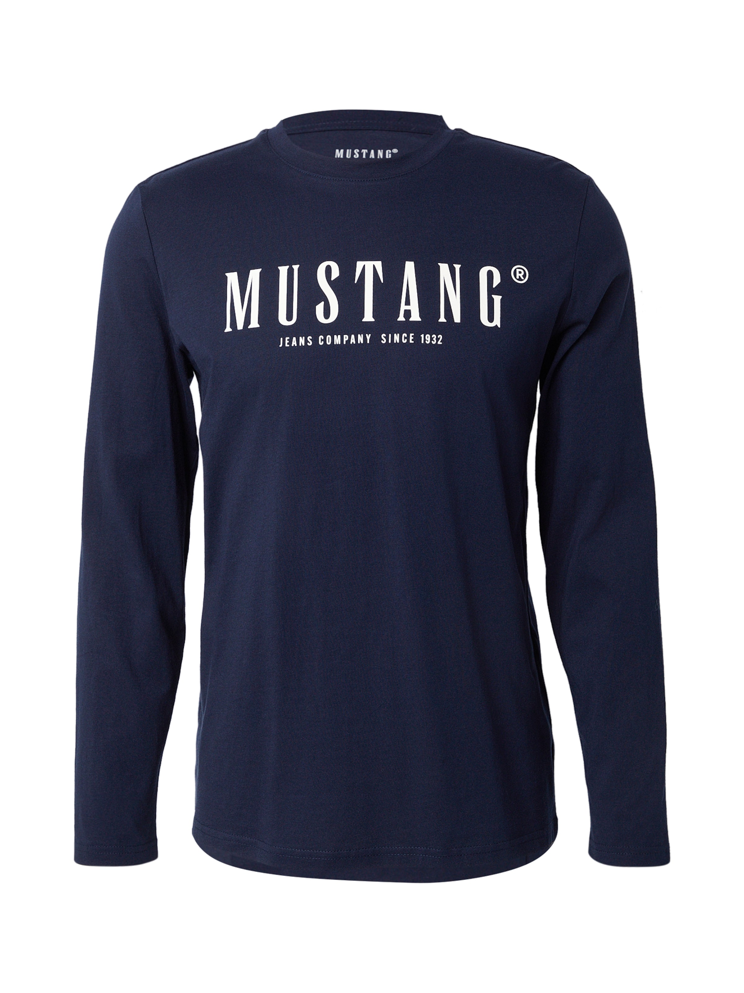 Tricou 'Asheville' de la MUSTANG pe albastru: față