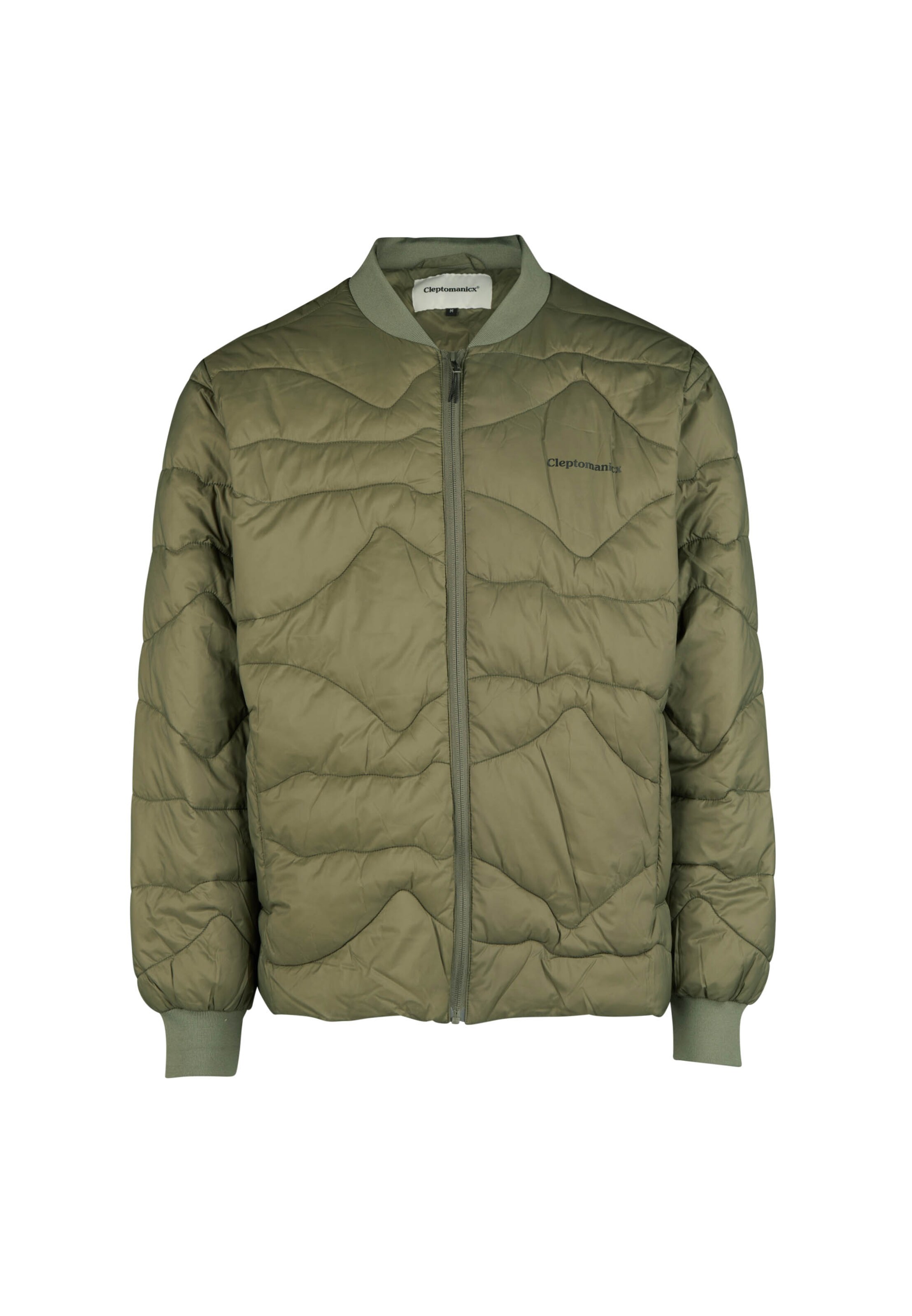 Cleptomanicx Winter Jacket in Green: front
