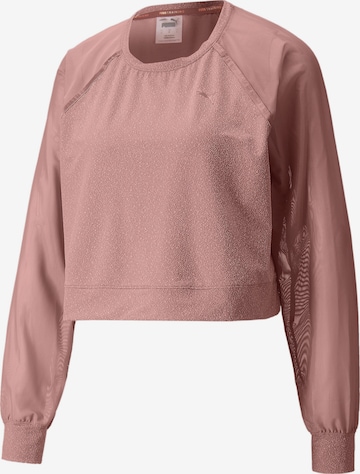 T-shirt fonctionnel PUMA en rose : devant