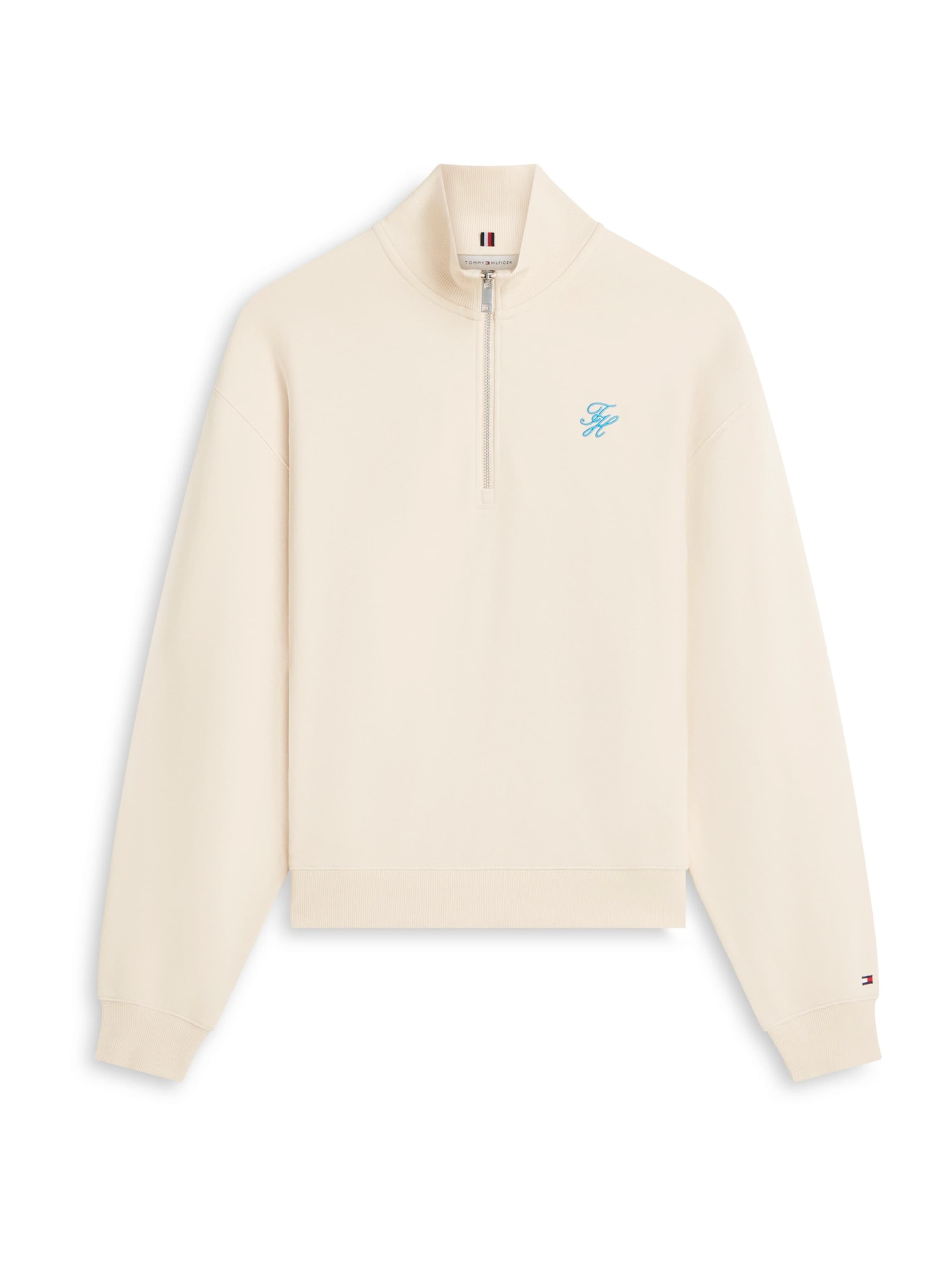 TOMMY HILFIGER Tréning póló - bézs: elől