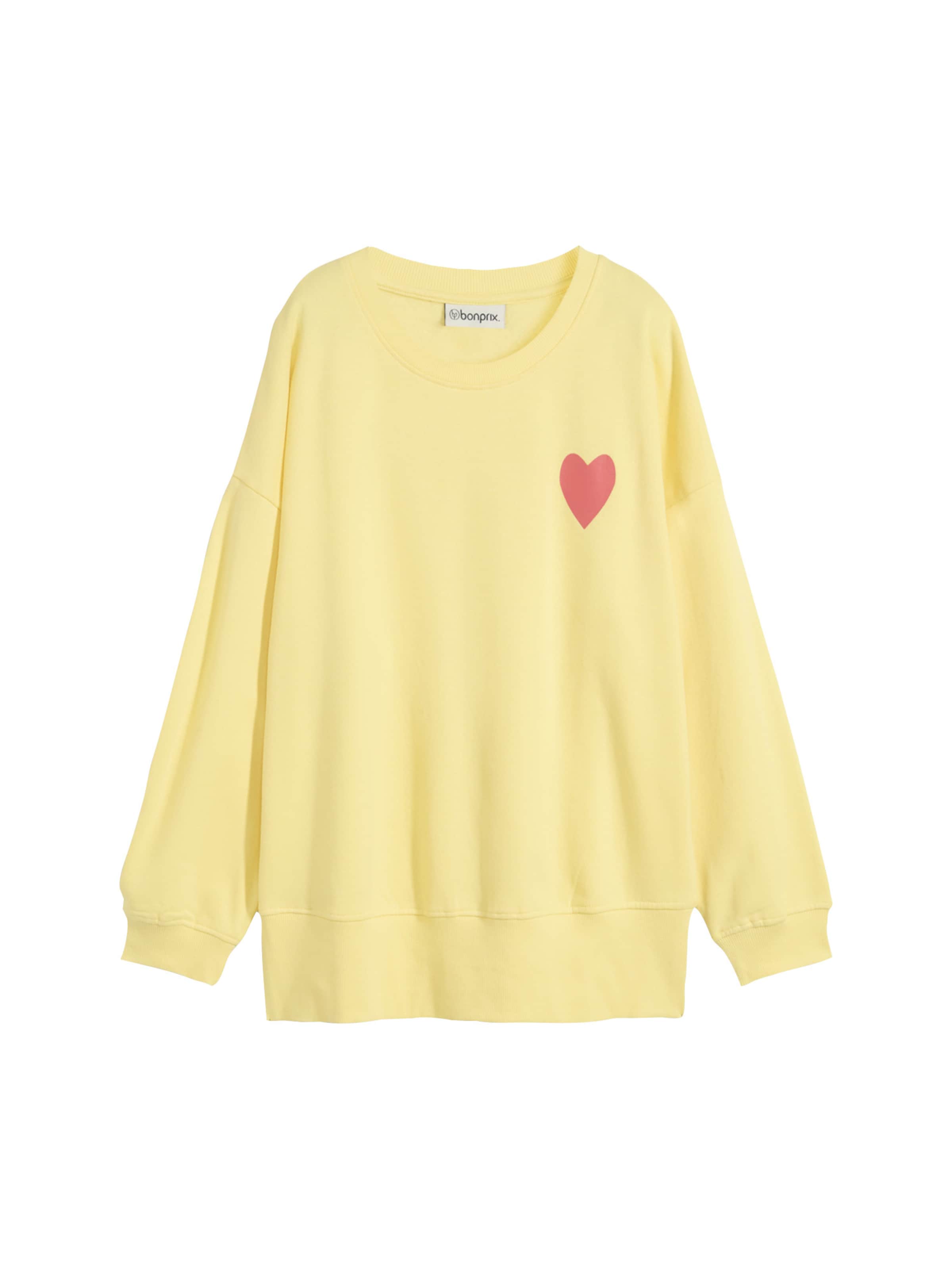 bonprix Sweatshirt in Gelb: Vorderseite
