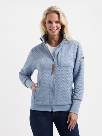 MGO Sweatvest 'Faith' in Blauw: voorkant