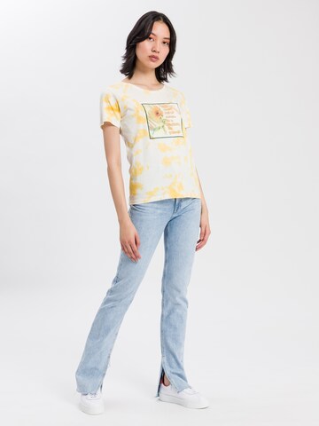 Cross Jeans Shirt  ' 55822 ' in Gelb
