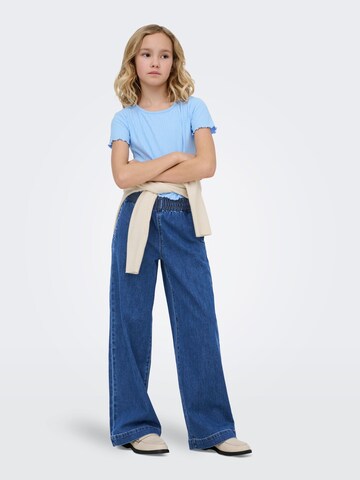 ONLY GIRLS Wide leg Jeans 'KOGDeia' in Blauw