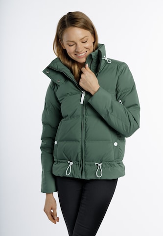 DreiMaster Maritim Χειμερινό μπουφάν σε πράσινο: μπροστά