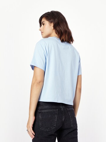 Tommy Jeans T-Shirt 'Serif Linear' in Blau
