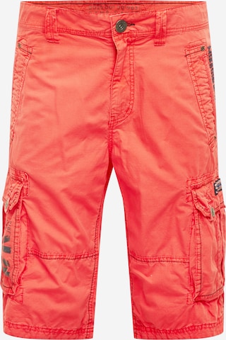 CAMP DAVID Cargo Pants in Red: front