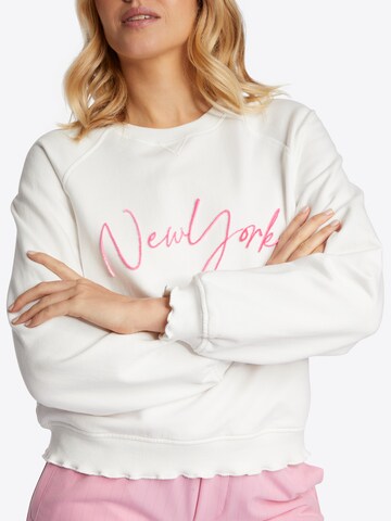 Sweat-shirt Rich & Royal en blanc