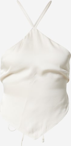 A LOT LESS Top 'Lea' in White: front