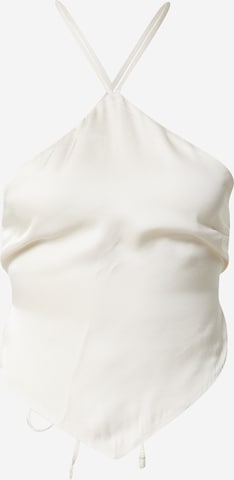 A LOT LESS - Top 'Lea' em branco: frente