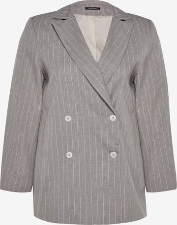 Trendyol Curve Bleiseri värissä harmaa: etupuoli