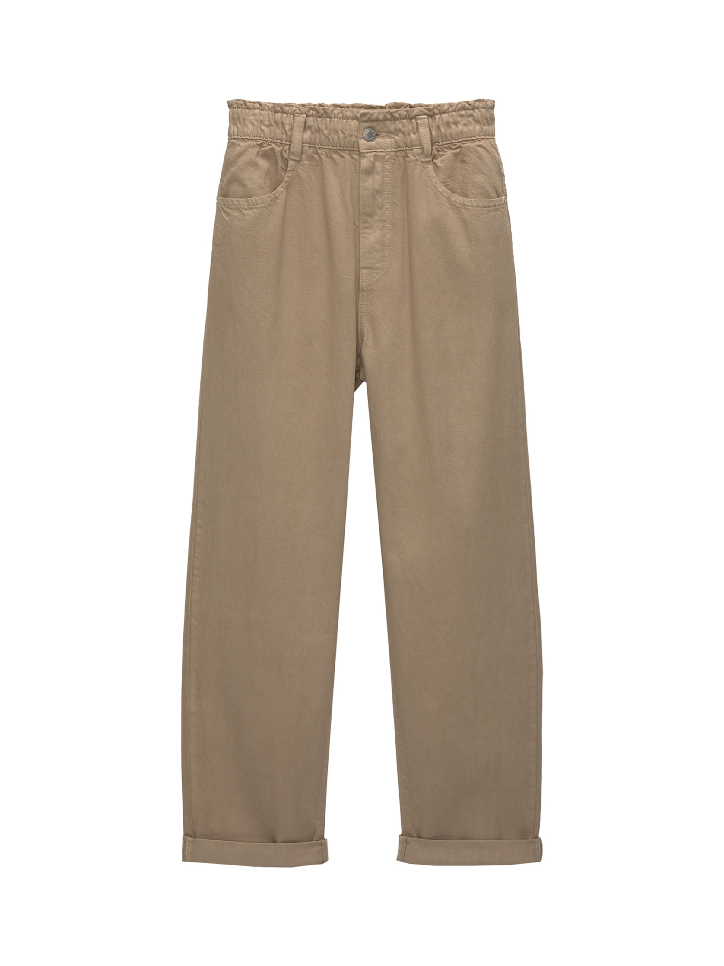 Pull&Bear Szabványos Nadrág - bézs: elől