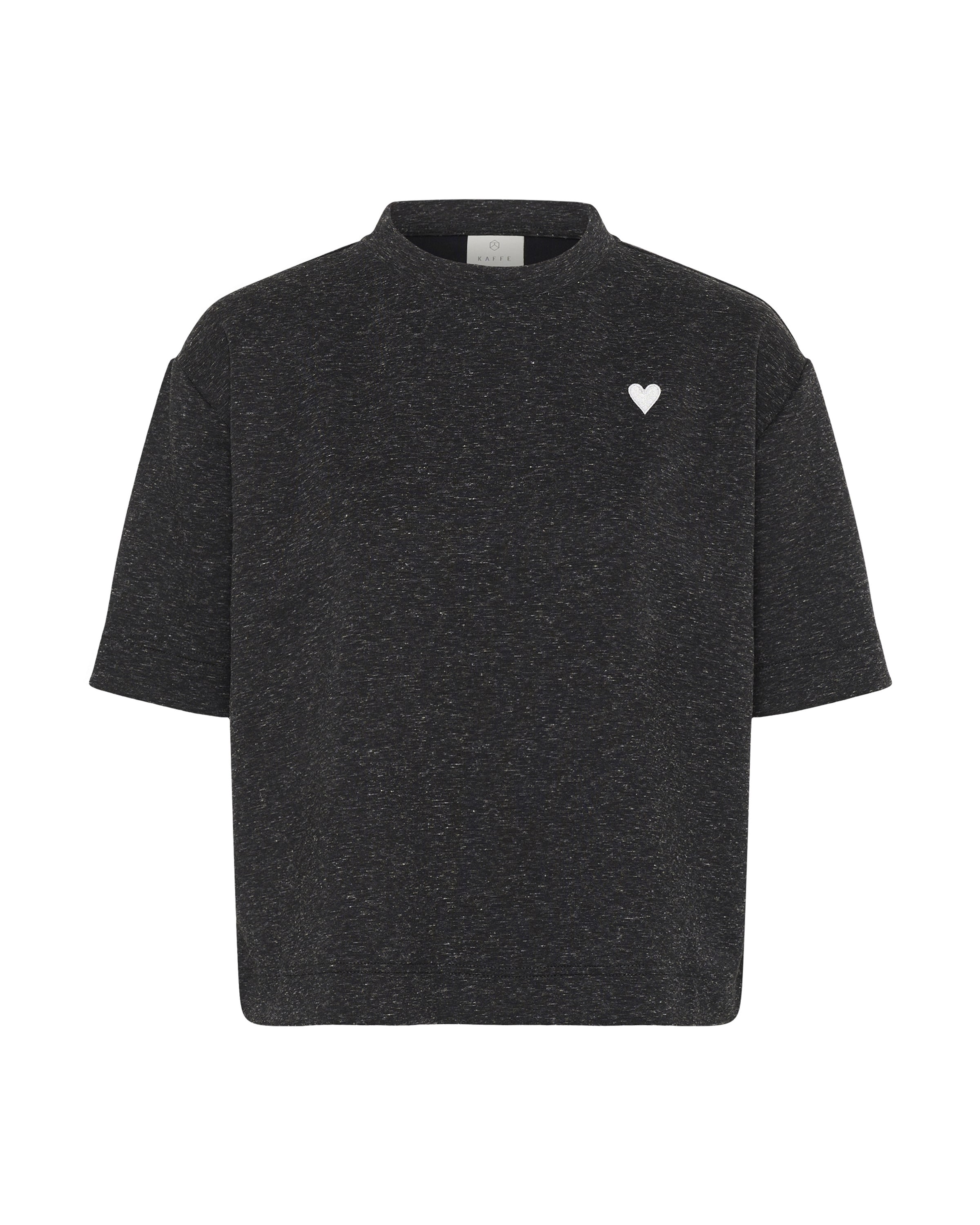 T-shirt Kaffe en gris : devant