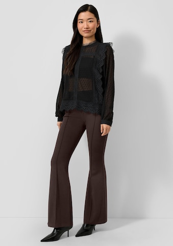 QS Flared Broek in Bruin