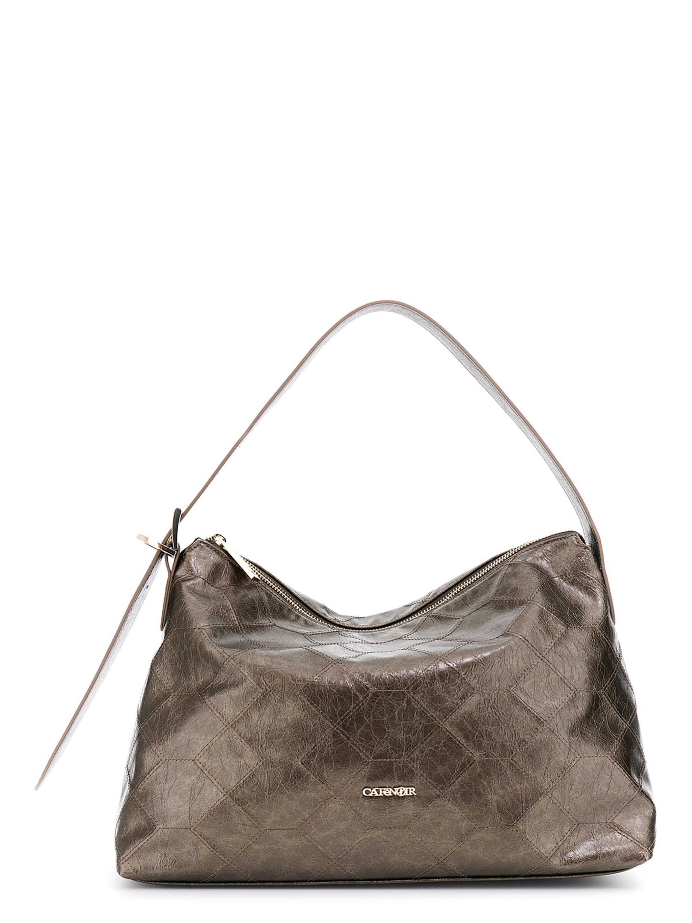 Borsa a sacco di CAFè NOIR in marrone: frontale