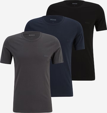 BOSSRegular Fit Majica - plava boja: prednji dio