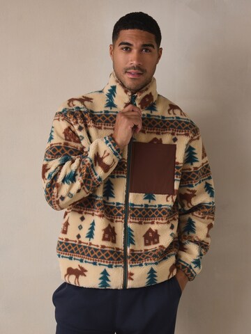 Veste en polaire Next en beige : devant