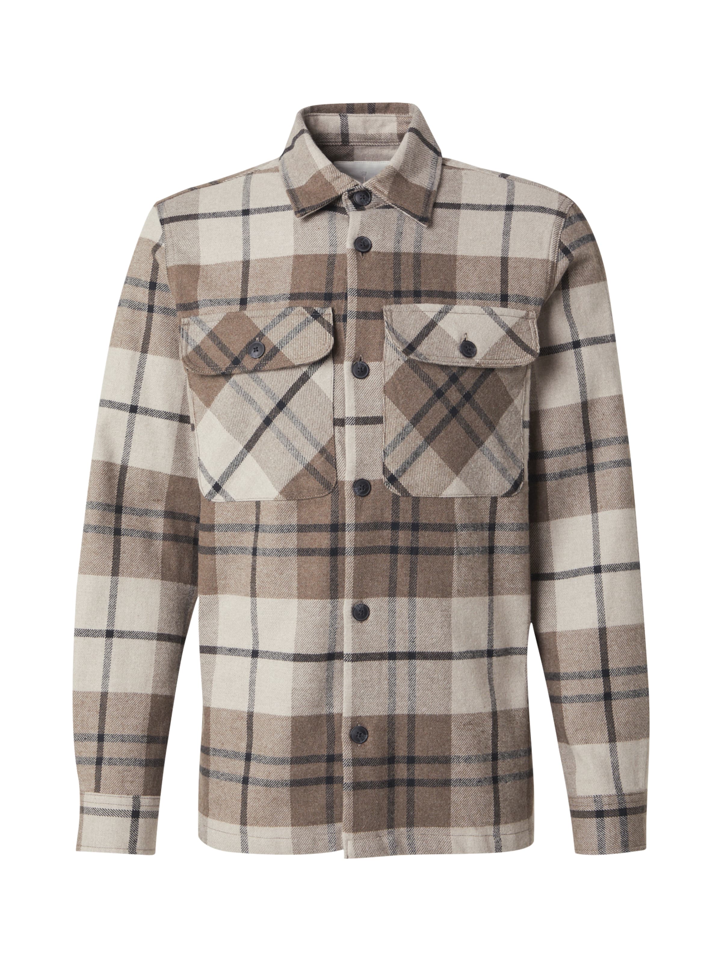 JACK & JONES Comfort Fit Πουκάμισο 'JPRRaymond' σε καφέ: μπροστά