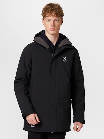 Haglöfs Куртка в спортивном стиле 'Salix Proof Mimic' в Черный: спереди
