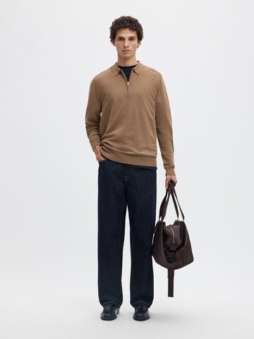 SELECTED Pullover 'SLHBerg' in Braun