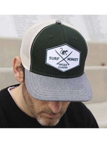 Surf Monkey - Gorra en verde: frente