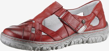 KRISBUT T-Bar Sandals in Red: front