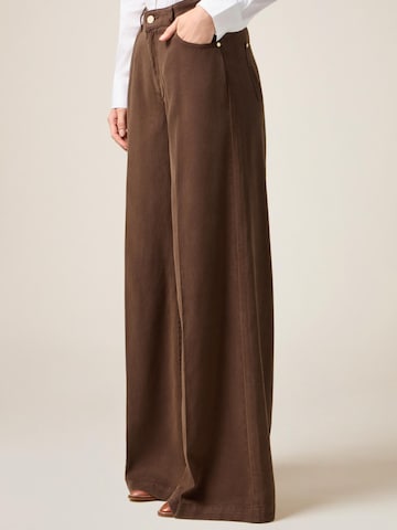 oltre - Ropa ancha Pantalón en marrón