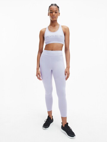 Calvin Klein Sport Skinny Sporthose in Lila