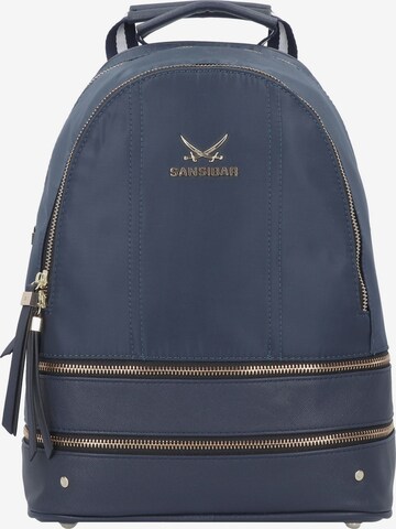 SANSIBAR Backpack in Blue: front