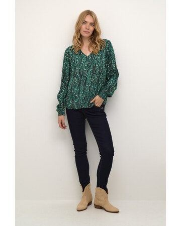 Cream Blouse 'Tiah' in Groen