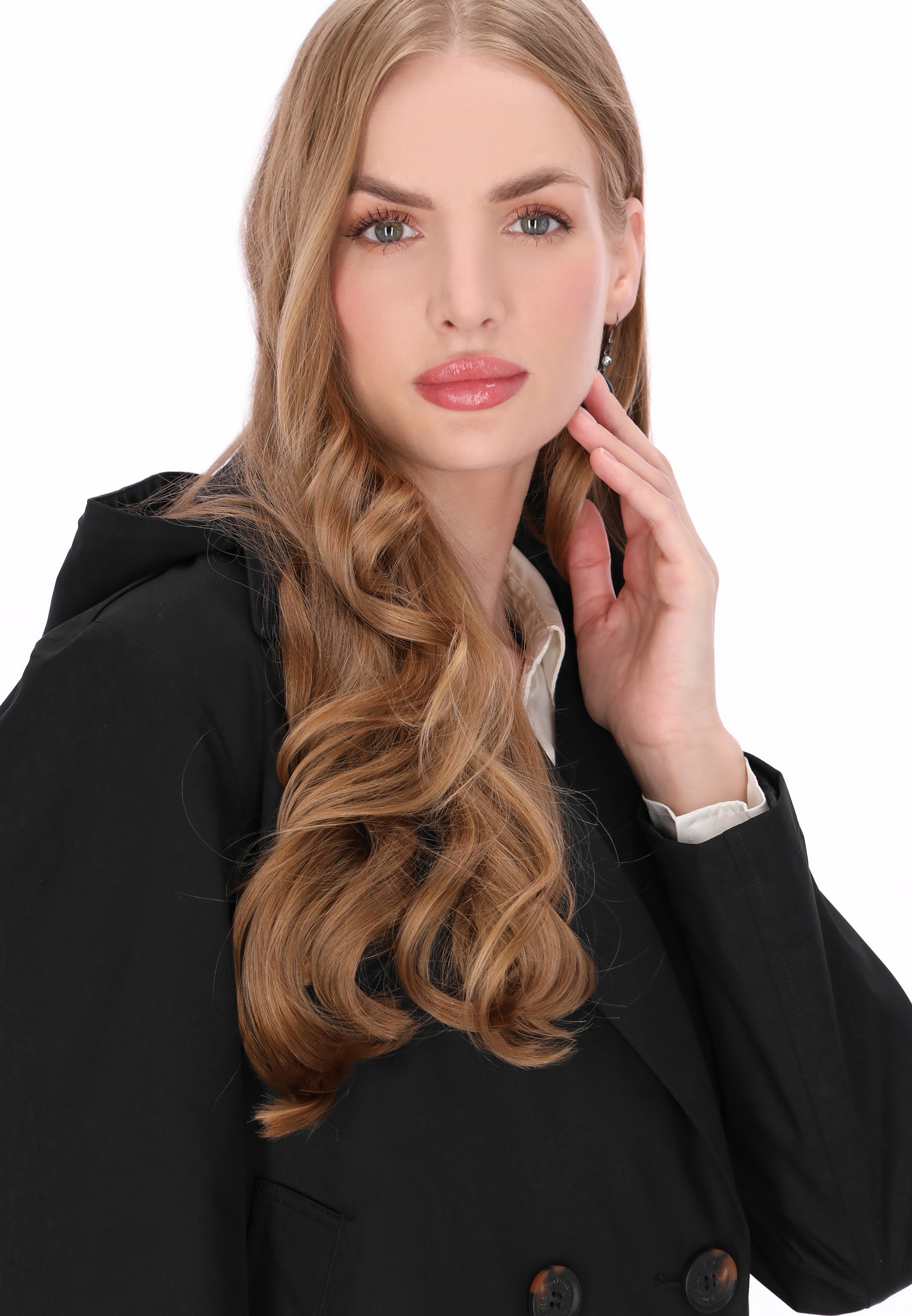 DreiMaster Klassik - Abrigo de entretiempo en negro