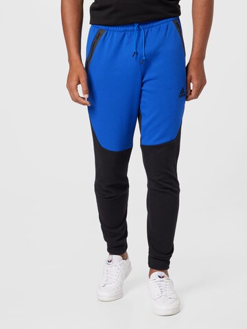ADIDAS SPORTSWEAR Tapered Hose in Blau: Vorderseite