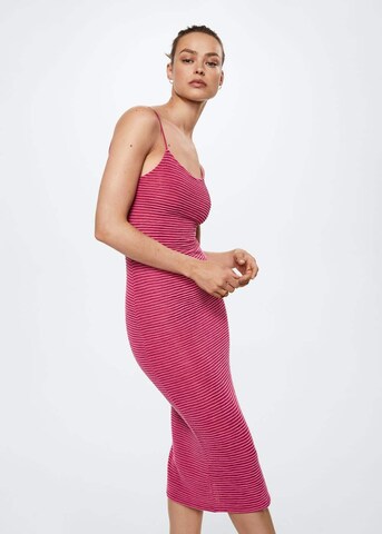 MANGO Letné šaty 'Ray' - ružová: predná strana