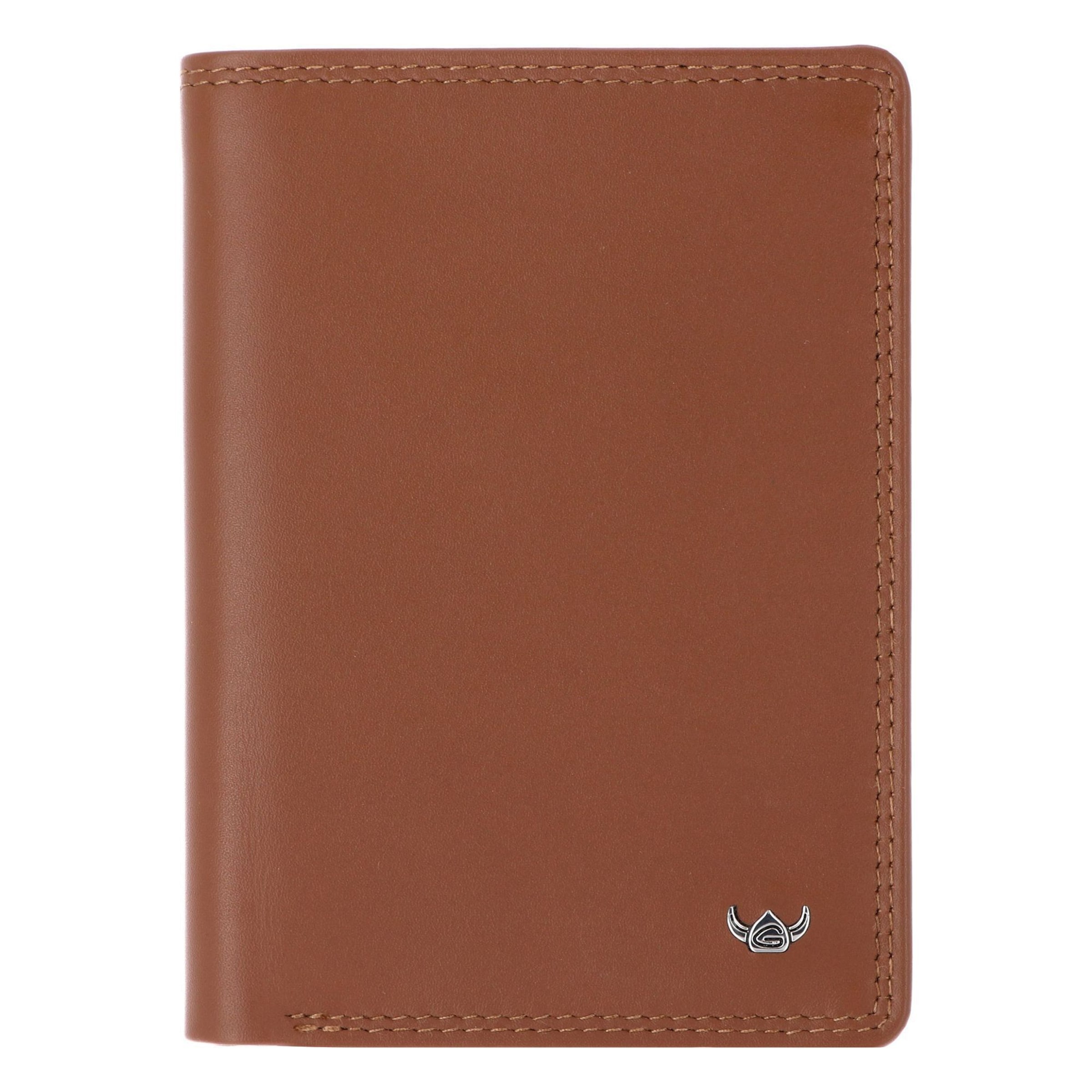 GOLDEN HEAD Wallet 'Polo' in Brown: front