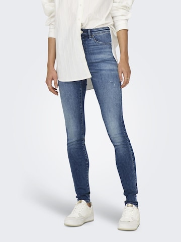 ONLY Skinny Jeans 'TRAVIS' in Blauw: voorkant