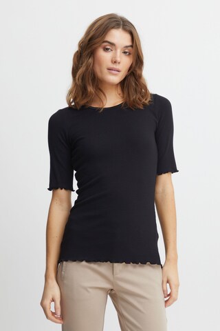 Fransa Shirt in Black: front