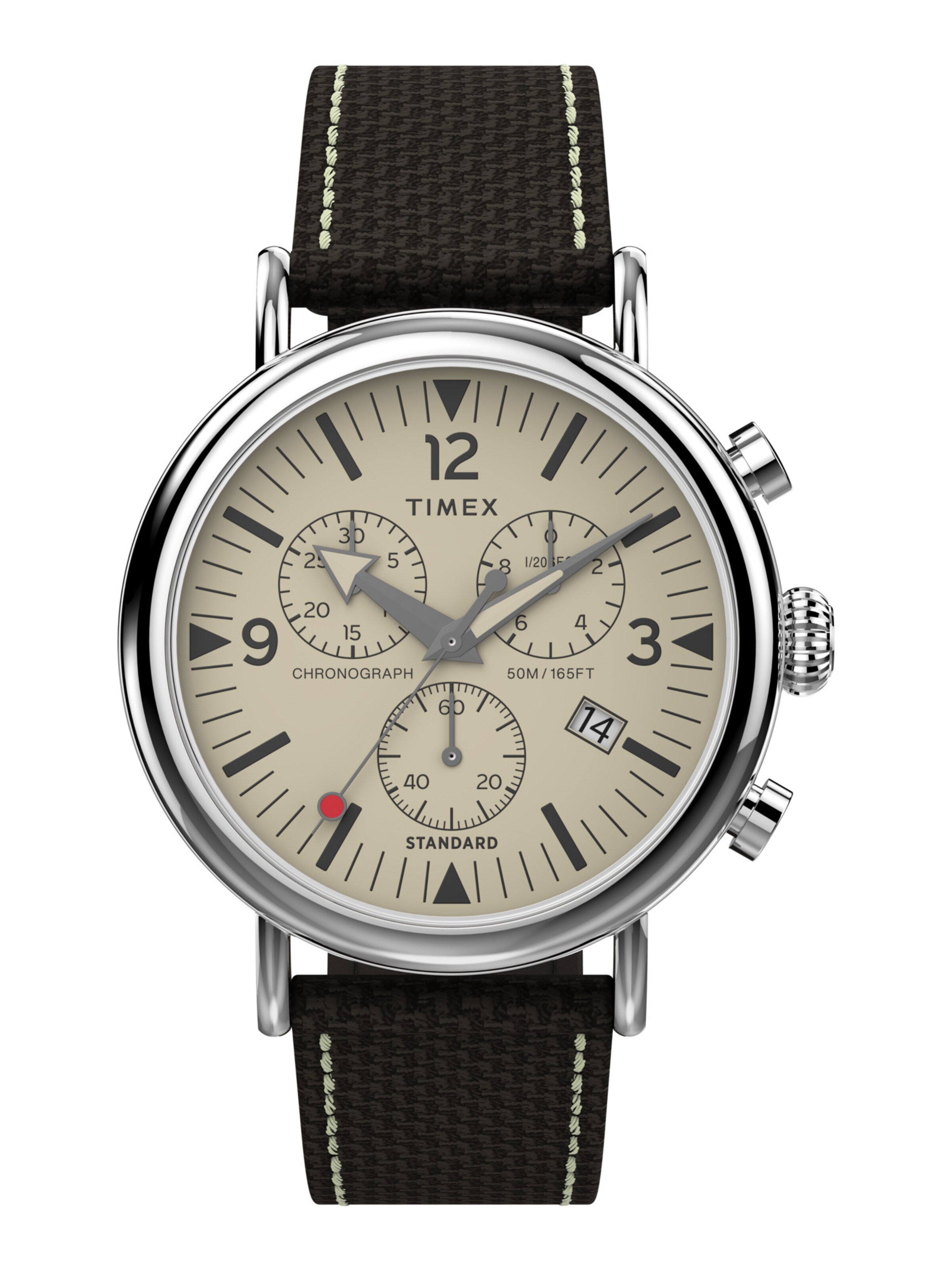 TIMEX Analoguhr in Braun: Vorderseite