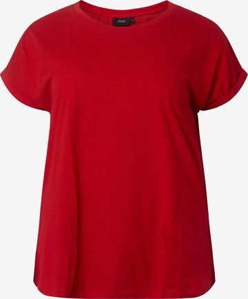 Zizzi Shirt 'KATJA' in Rot