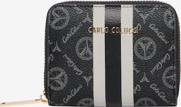 Carlo Colucci Geldbörse 'Elma' in Schwarz: Vorderseite